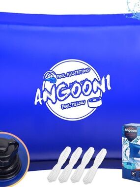 Blue Pool Pillow - Inflatable Pool Support Cushion